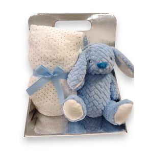 BBO Set Igračka + Ćebence (B230318) Rabbit – Blue 100x75cm