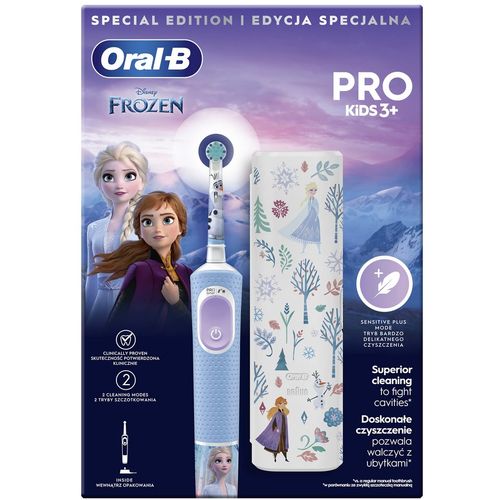 Oral-B električna četkica Pro Kids 3+Frozen+putna torbica slika 4