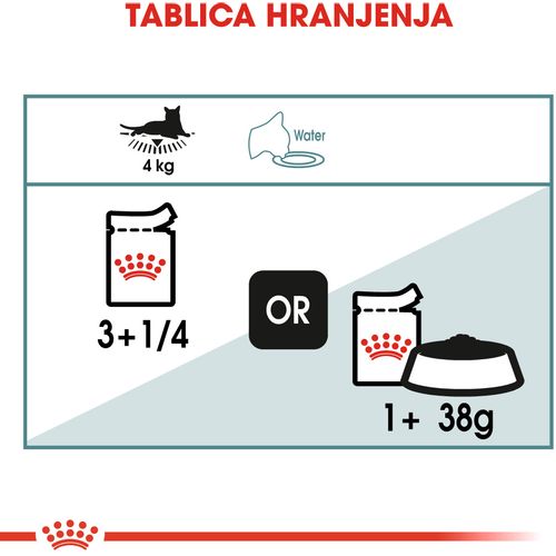 ROYAL CANIN FCN Hairball Gravy, potpuna hrana za odrasle mačke, pomoć za smanjenje stvaranja kuglica dlake u probavnom sustavu, u umaku, 12x85 g slika 5