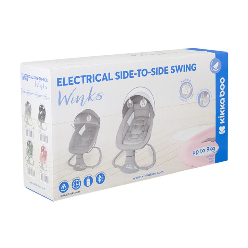 Kikka Boo Električna ljuljačka Winks, Beige/Grey slika 9