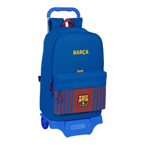 Školski Ruksak s Kotačima F.C. Barcelona Granatna Mornarsko plava (31 x 47 x 15 cm)