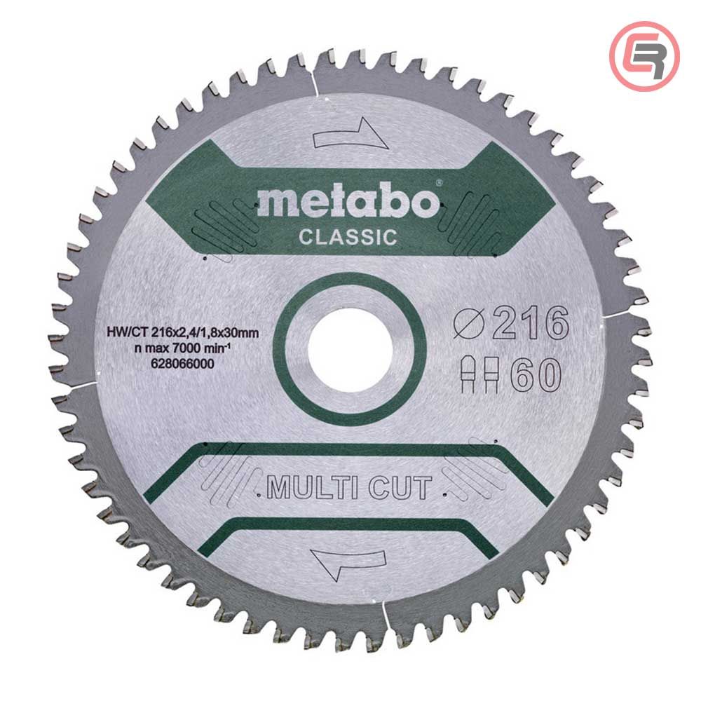 Metabo List Kružne Pile 216x2,4/1,8x30 / Z=60 Multi Cut Classic - 628066000 slika 1