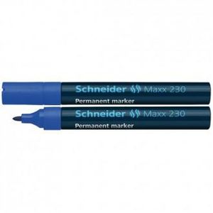 Flomaster Schneider, permanent marker, Maxx 230, 1-3 mm, plavi