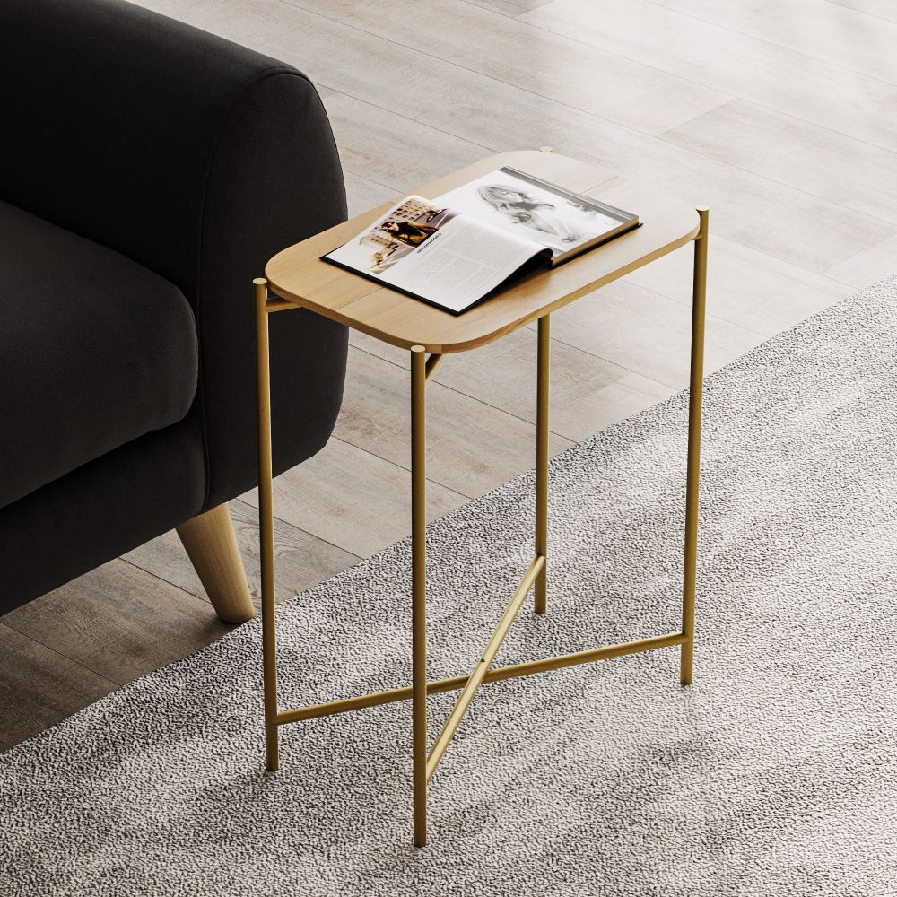 Shb-003-A Gold Prirodni Stolić za Kafu slika 2