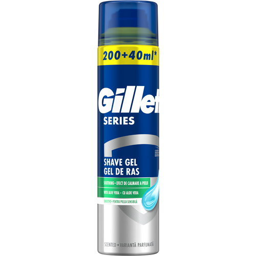 Gillette gel za brijanje Sensitive 200+40ml slika 1
