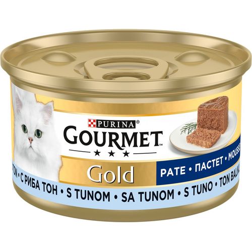 Gourmet Gold Hrana za mačke mousse Tuna, 85g slika 1