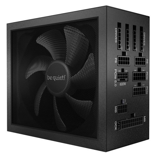 be quiet! BN334 DARK POWER 13 850W, 80 PLUS Titanium efficiency (up to 95.4%), ATX 3.0 PSU with full support for PCIe 5.0 GPUs and GPUs with 6+2 pin connector, Overclocking key switches between four 12V rails and one massive 12V rail slika 1