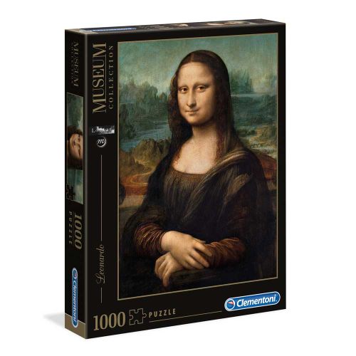 Clementoni Puzzle 1000 Leonardo-Gioconda-Museum slika 1