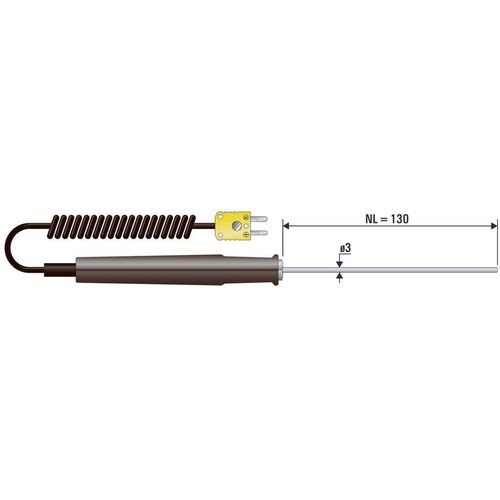 B + B Thermo-Technik 0600 1004 potopno/utično senzor  -50 do +400 °C  Tip tipala K slika 1