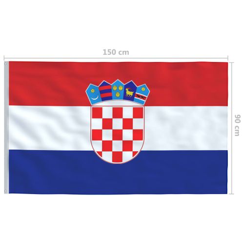 Hrvatska zastava 90 x 150 cm slika 5