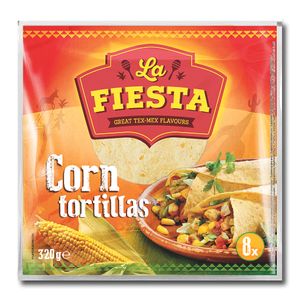 LA FIESTA corn tortillas 320g 8x20cm