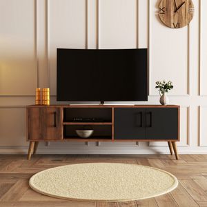 Exxen - 1580 Walnut
Anthracite TV Stand