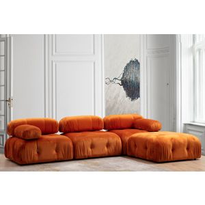 Atelier Del Sofa Kutna garnitura, naranča, Bubble Corner ( L1-O1-1R -Puf) - Orange