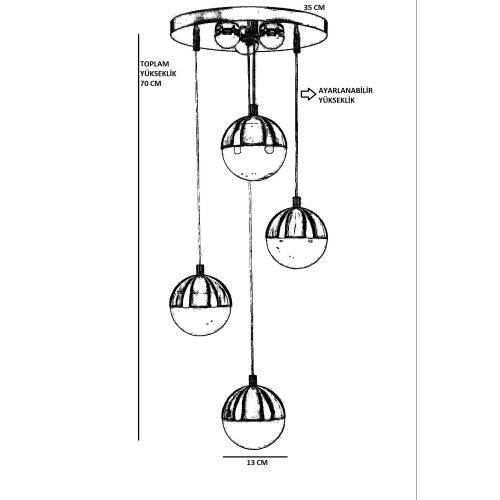 Luster Lucas 8708-4 Chrome slika 4