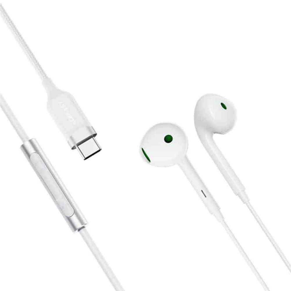 Žičane slušalice USB-C Acefast L7 bijele slika 5