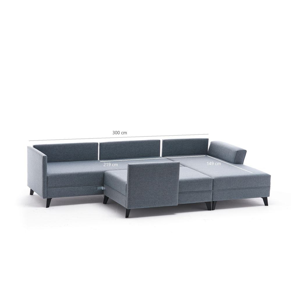 Eris - Ugao Sofa na Razvlačenje u Antracit Boji slika 13