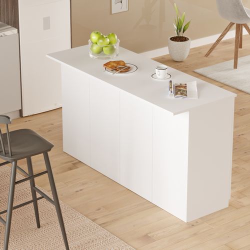 OR1-W White Kitchen Table slika 2