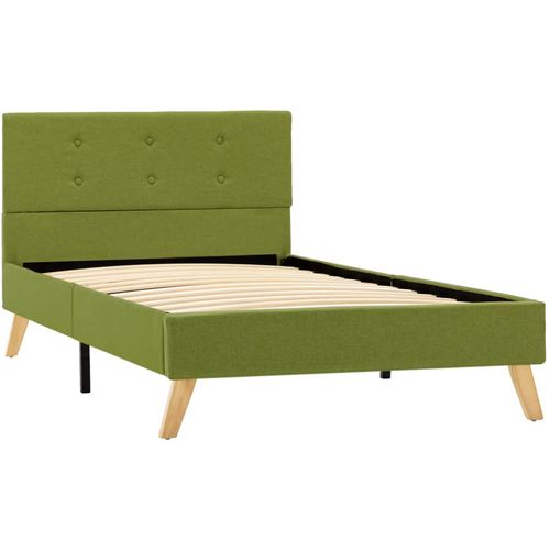 Okvir za krevet od tkanine zeleni 100 x 200 cm slika 38