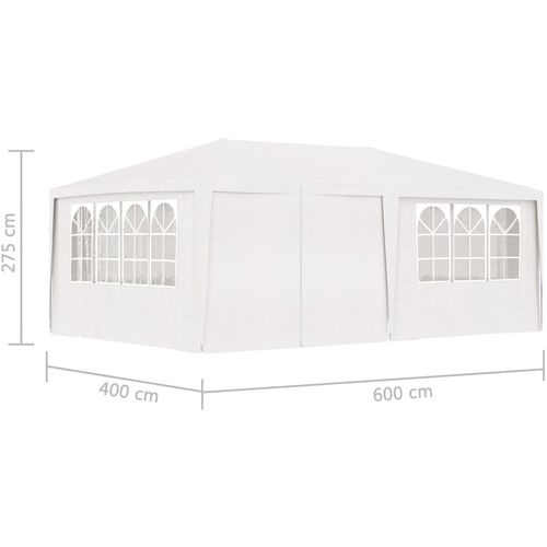 Profesionalni šator za zabave 4 x 6 m bijeli 90 g/m² slika 18