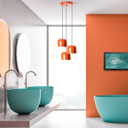 Yozgat - N - 1413 - Orange Orange Chandelier slika 3