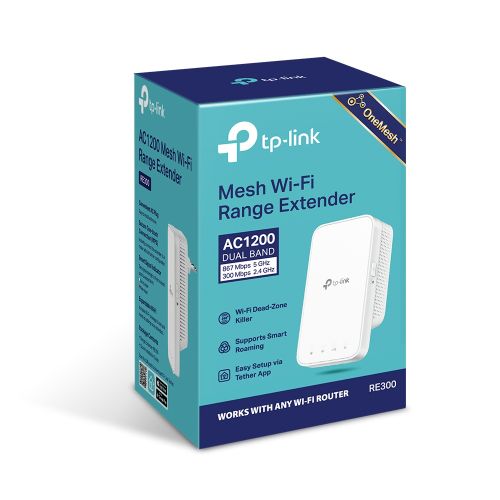 TP-LINK pojačivač WiFi signala RE300 1200Mbps Mesh slika 6