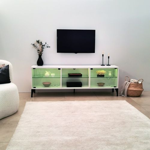 Tokyo White TV Stand slika 6