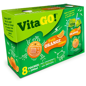 VitaGo voćni sok Naranča 8 komada x 200ml 