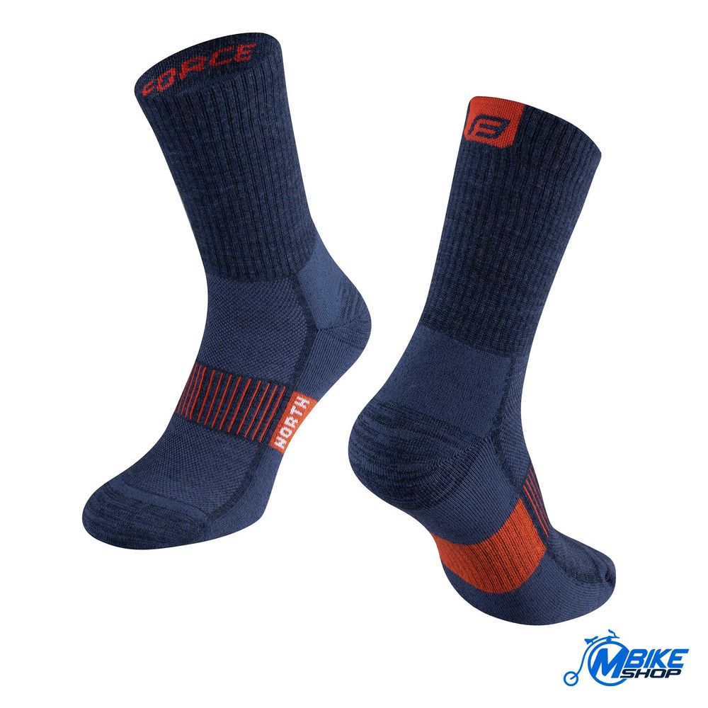 Force Sportske čarape North Blue/Orange S-M slika 1