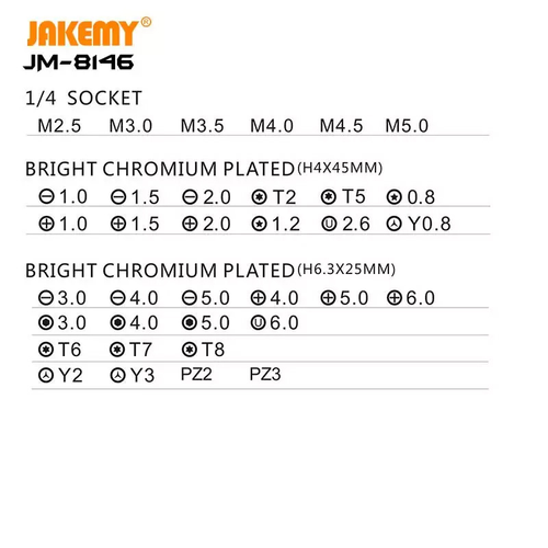 Set alata JAKEMY JM-8146, 47 u 1 slika 5