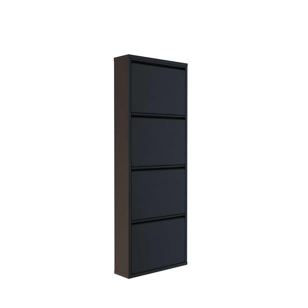 Ormar za cipele 4 komada - Crni metal slika 11