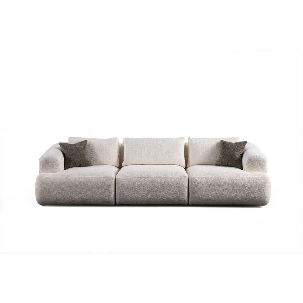 Sofa za 3 osobe Sofia (L1 + O1 + 1R) - bijela slika 6