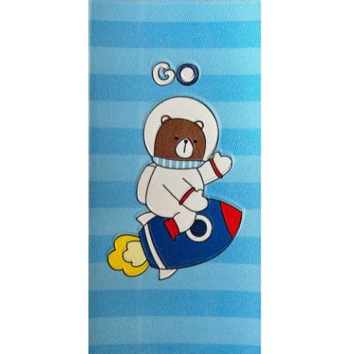 Summa 3D tapeta dečji meda astronaut i raketa 70 x 35 x 0.45cm slika 1