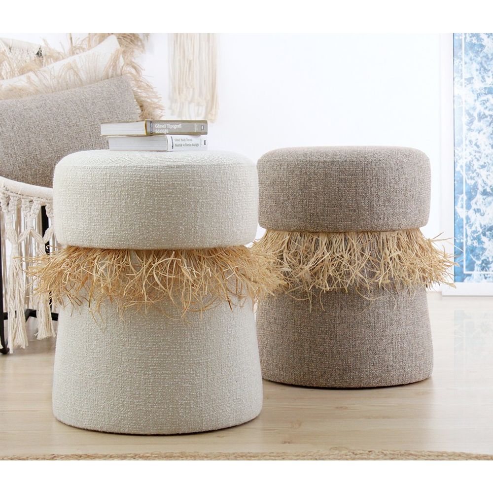 Moouv 1115 - Cream Cream Pouffe slika 4