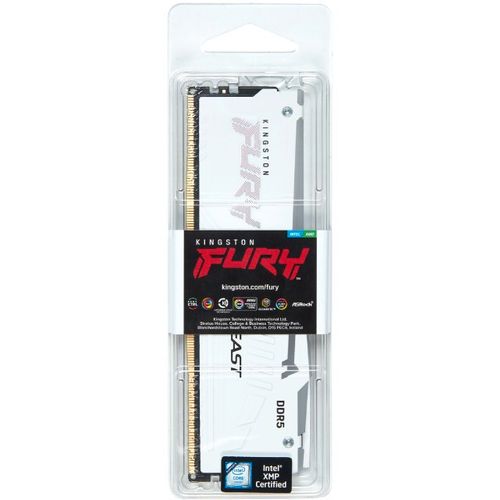 KINGSTON DIMM DDR5 32GB 6000MT/s KF560C40BWA-32 Fury Beast White RGB XMP slika 3