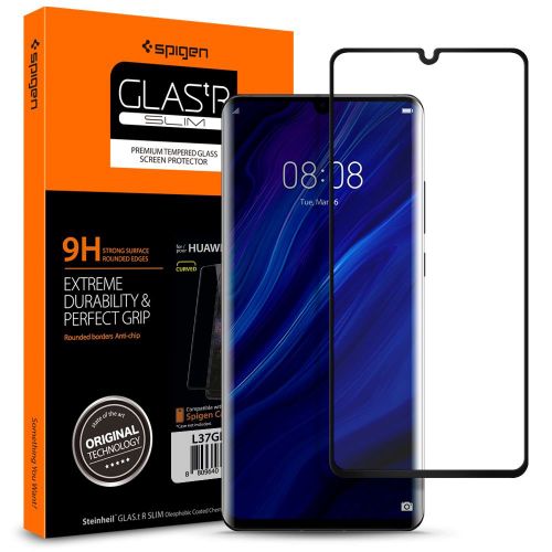 Spigen GLAS.TR Slim Huawei P30 Pro/P30 Pro New Edition, crna slika 1