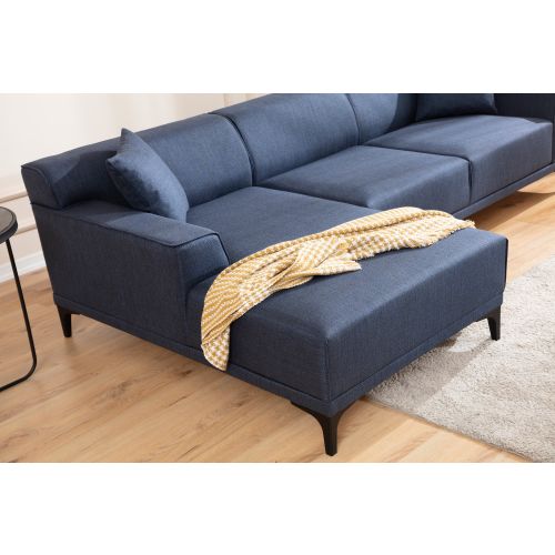 Atelier Del Sofa Kutna garnitura, Plava, Petra L Corner - Blue slika 4