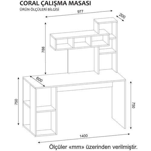 Coral - White, Cordoba White
Cordoba Study Desk slika 5