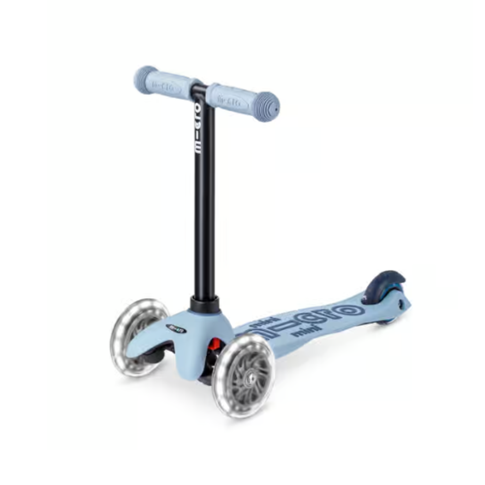 Micro Dječiji romobil Mini Deluxe Rock & Go LED Ocean Slate slika 6
