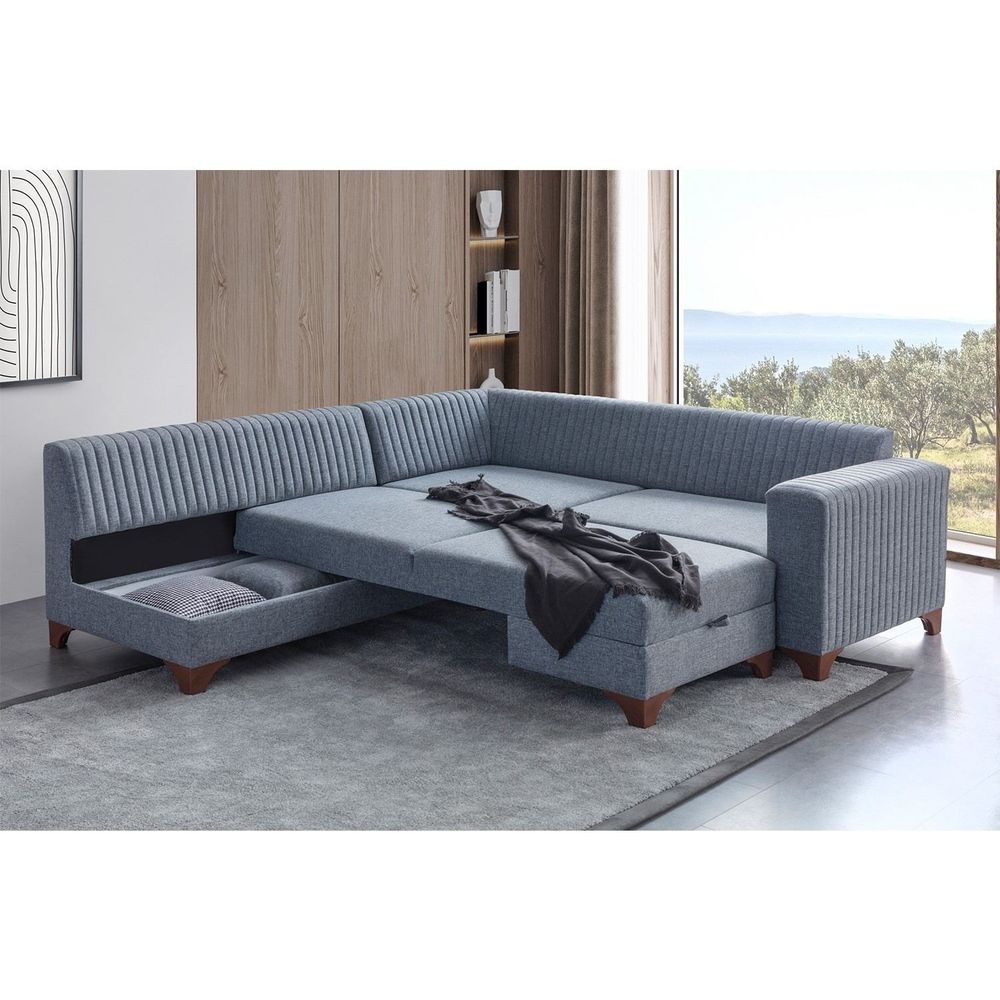 Ugaona Sofa West Left - Siva slika 2
