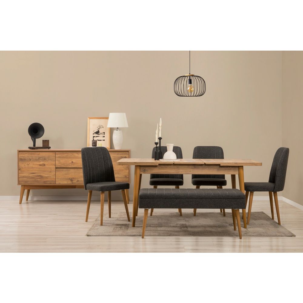Vina 03 1053 - Set za Trpezariju od 7 Komada sa Produžnim Stolom slika 1