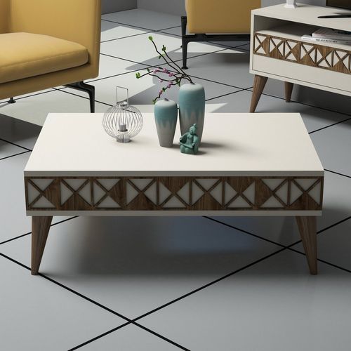 Line - Cream Cream Living Room Furniture Set slika 3