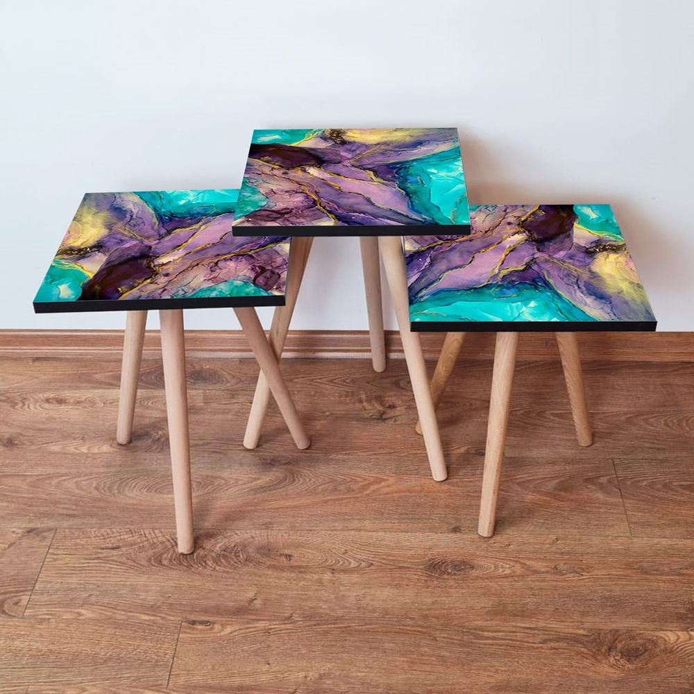 Nesting Table 3Shp282 - Višenamjenski Set Stolova (3 Komada) slika 1