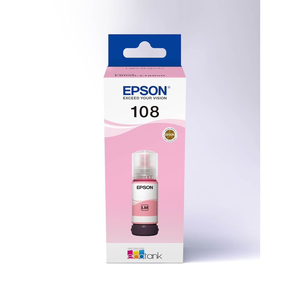 Tinta Epson 108 EcoTank Light Magenta slika 1