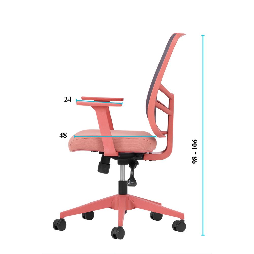 Set kancelarijskih stolica Leto 108 - boja / nijanse lososa (2 komada) slika 10