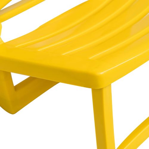 Sklopive stolice za plažu 4 kom plastične žute slika 17