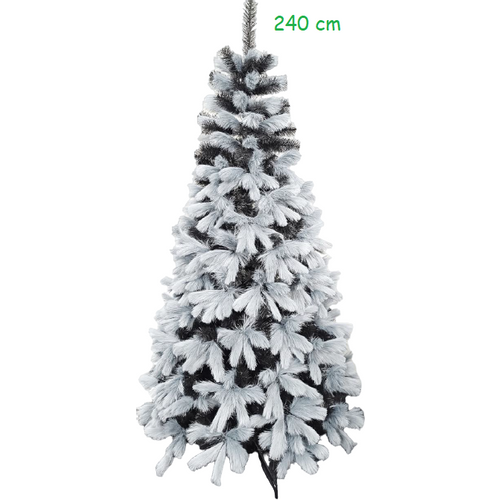 Umjetno božićno drvce – EMILI crno - siva – 240cm slika 1