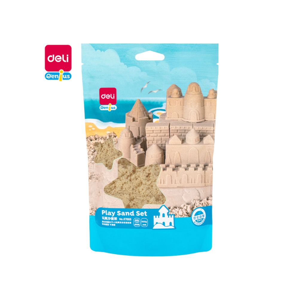 Deli Kinetički pijesak 500g sivi 67868BROWN slika 1