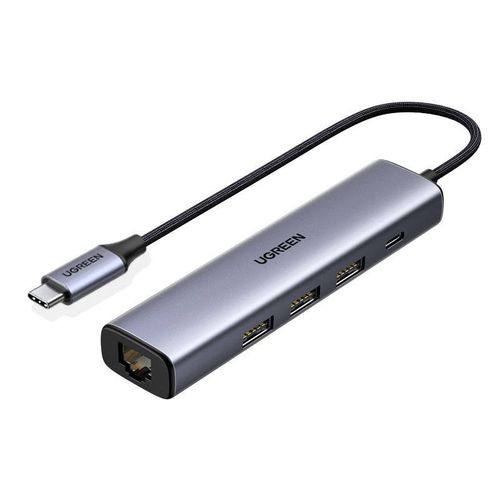 USB HUB UGREEN, USB-C na 3xUSB PD i 1xRJ45 slika 1