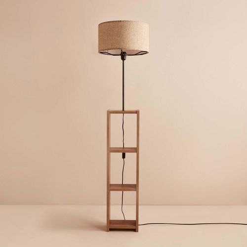 AYD-3467 Beige Wooden Floor Lamp slika 1