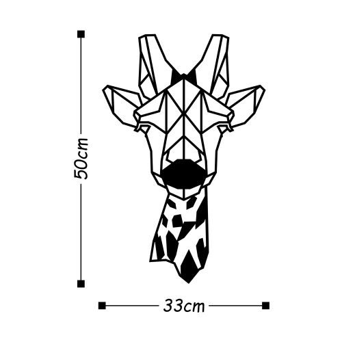 Wallity Metalna zidna dekoracija, Giraffe slika 3